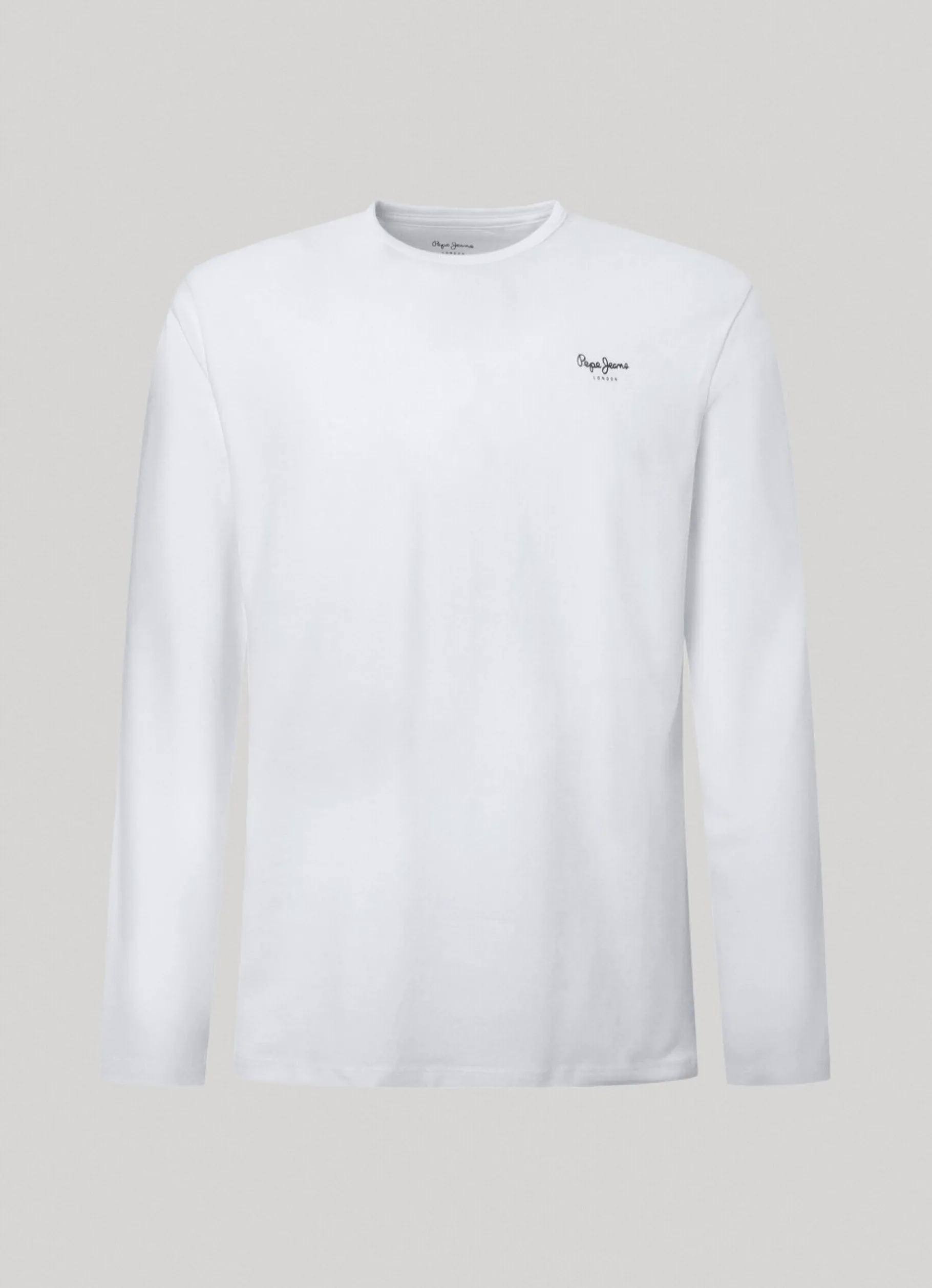 Men Pepe Jeans Long-Sleeved Cotton T-Shirt