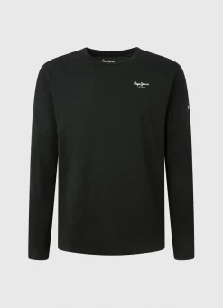 Men Pepe Jeans Long-Sleeved Cotton T-Shirt