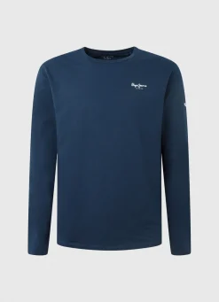 Men Pepe Jeans Long-Sleeved Cotton T-Shirt