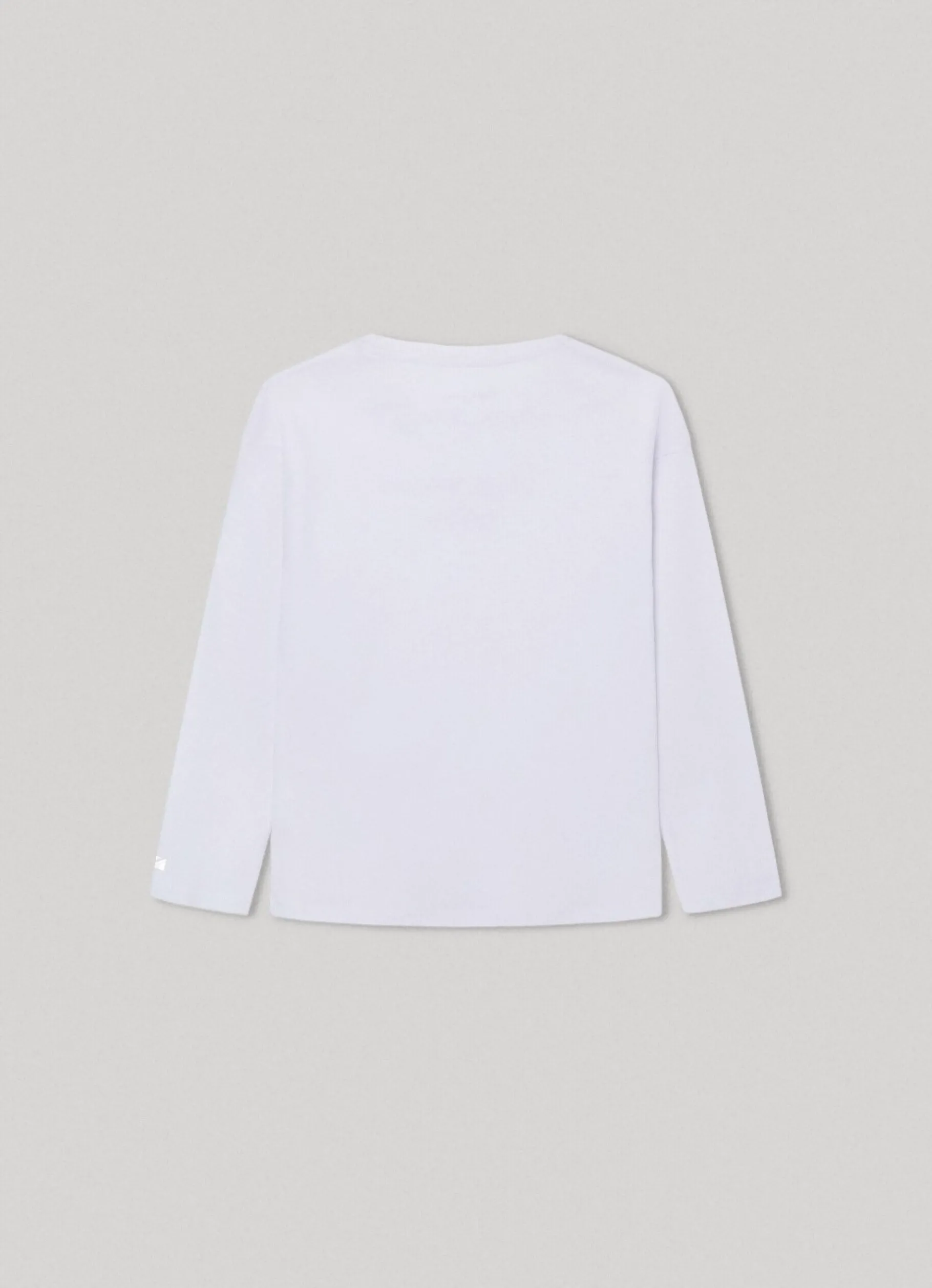 Girl Pepe Jeans Long-Sleeved Strass Logo T-Shirt