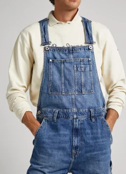 Men Pepe Jeans Loose Fit Dungarees