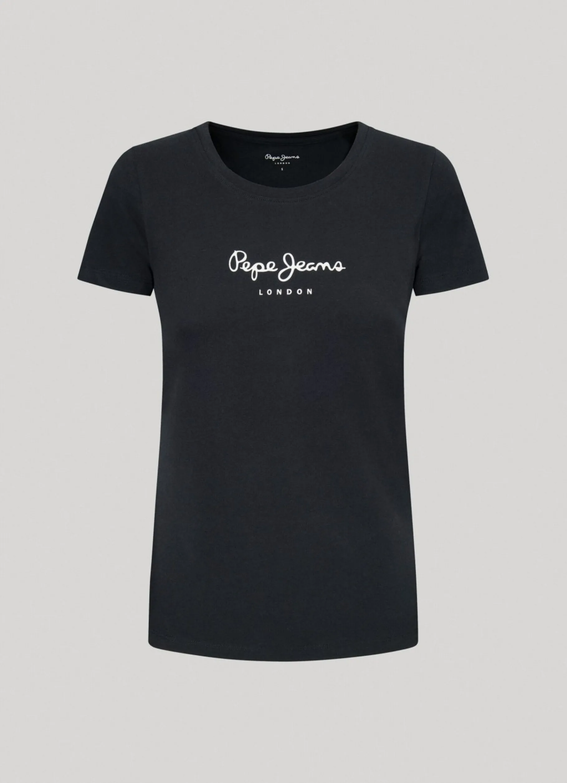 Women Pepe Jeans Lycra T-Shirt With Printed Logo