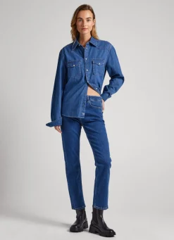 Women Pepe Jeans Mary Regular Fit High-Rise Jeans