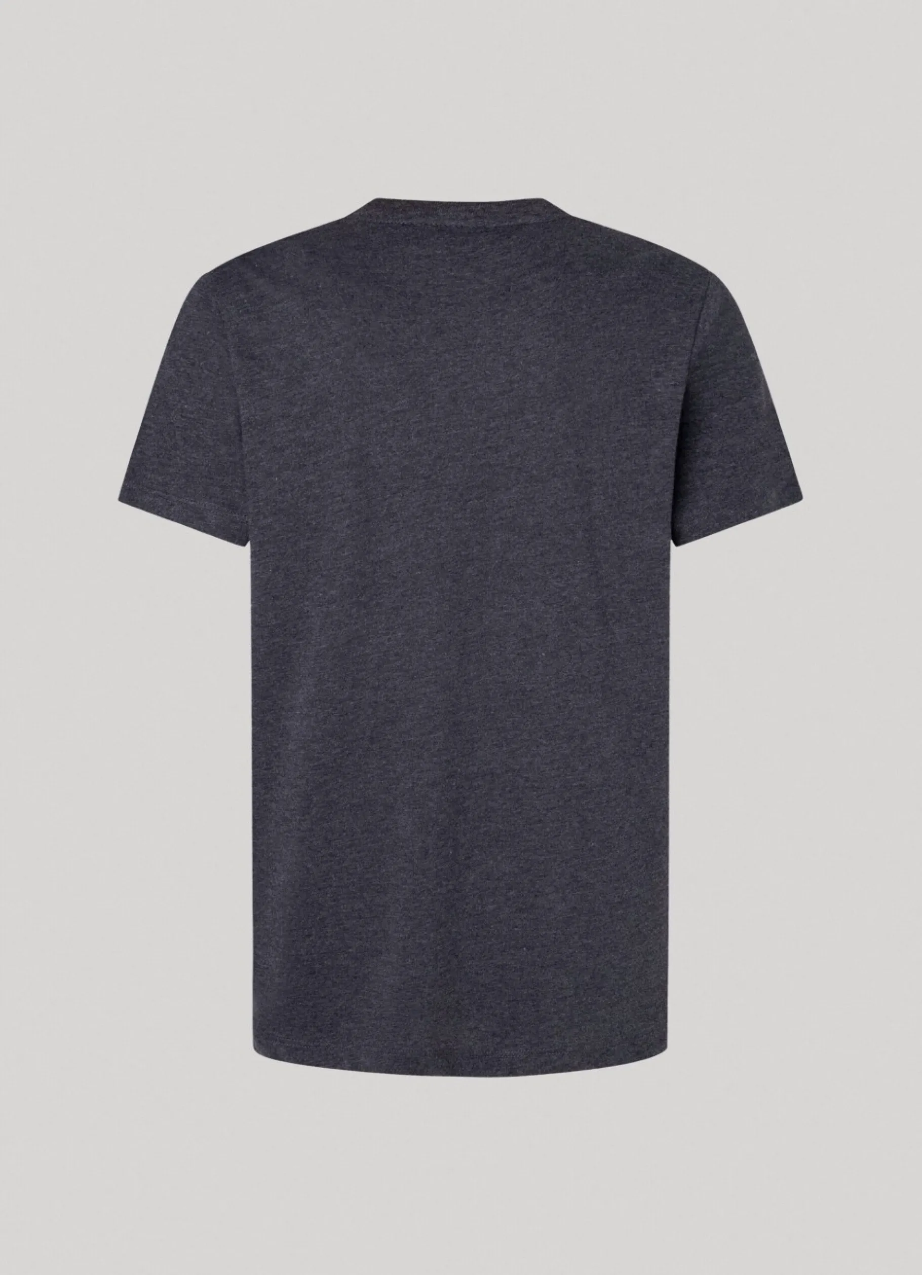 Men Pepe Jeans Melange Cotton Round Neck T-Shirt