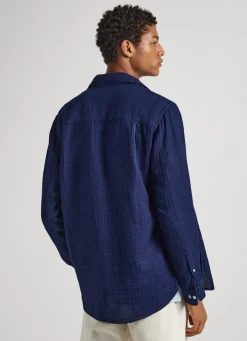 Men Pepe Jeans Micro Dots Cotton Shirt