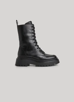 Women Pepe Jeans Mid Leg Utility Boots