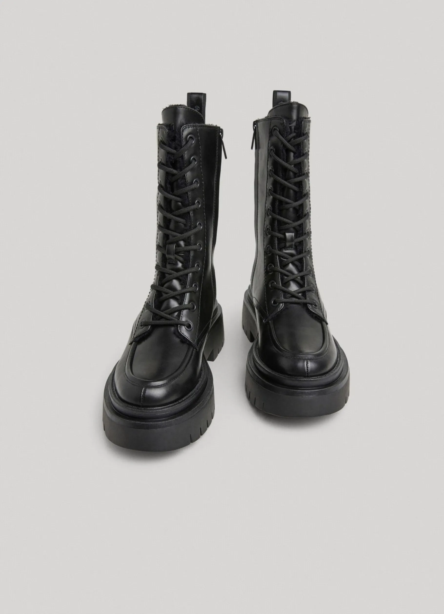 Women Pepe Jeans Mid Leg Utility Boots
