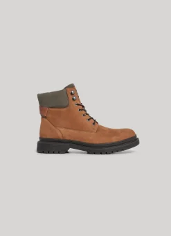 Men Pepe Jeans Mid-Calf Boots In Nubuck Leather