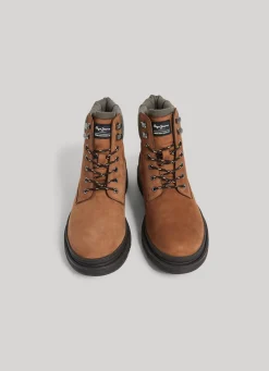 Men Pepe Jeans Mid-Calf Boots In Nubuck Leather