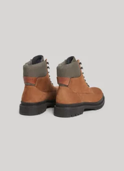Men Pepe Jeans Mid-Calf Boots In Nubuck Leather
