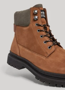 Men Pepe Jeans Mid-Calf Boots In Nubuck Leather