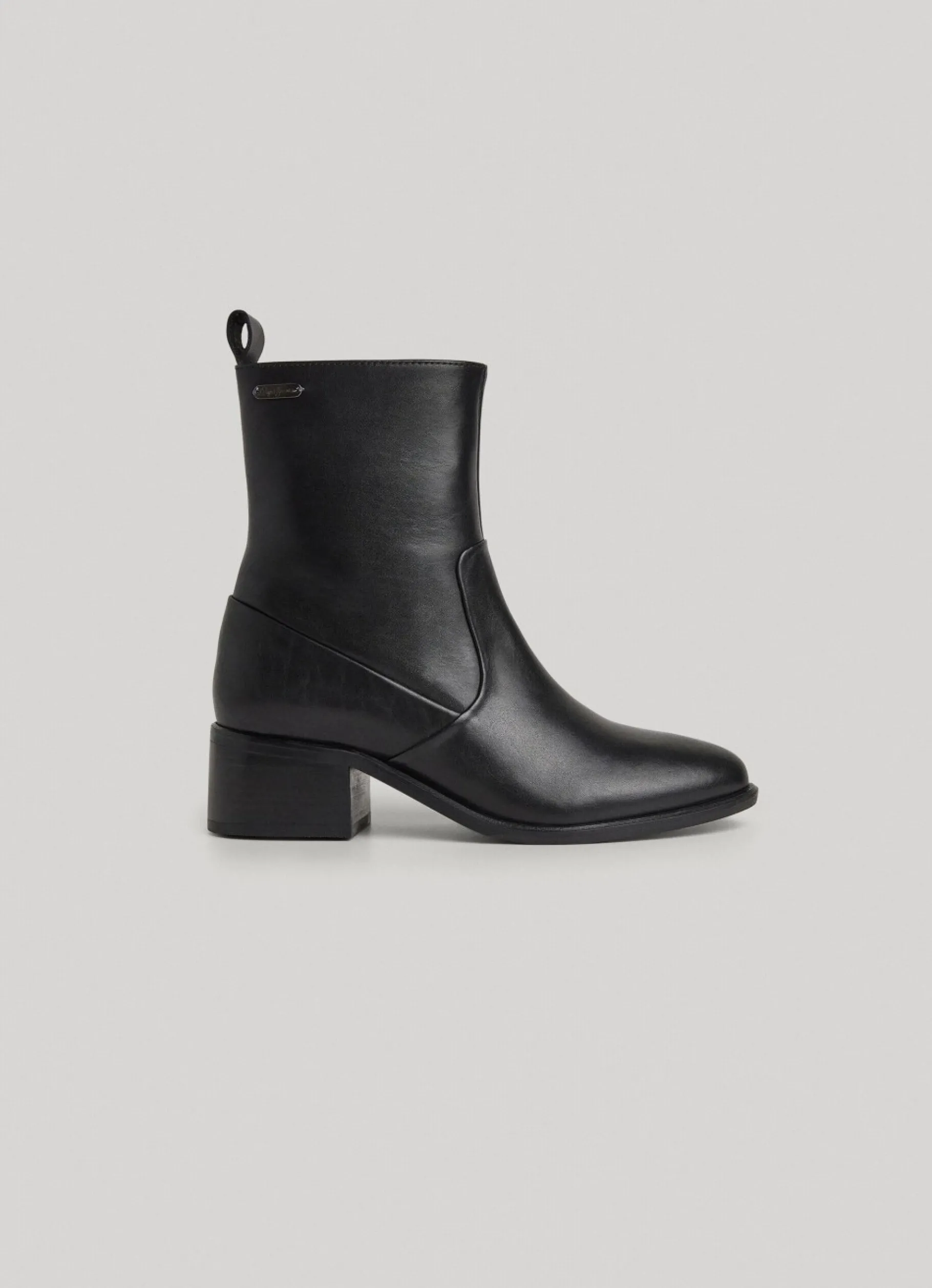 Women Pepe Jeans Mid-Calf Leather Bootie