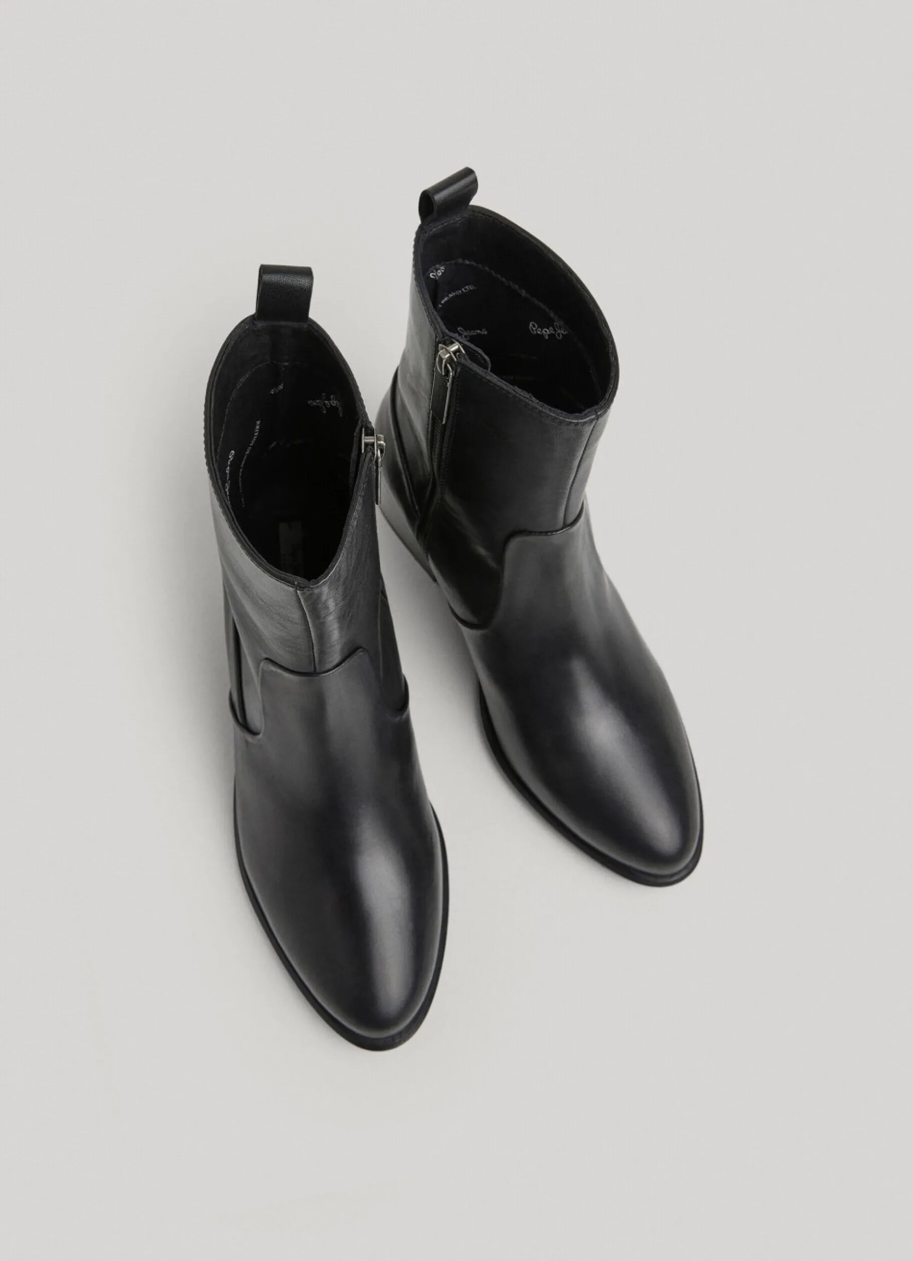 Women Pepe Jeans Mid-Calf Leather Bootie