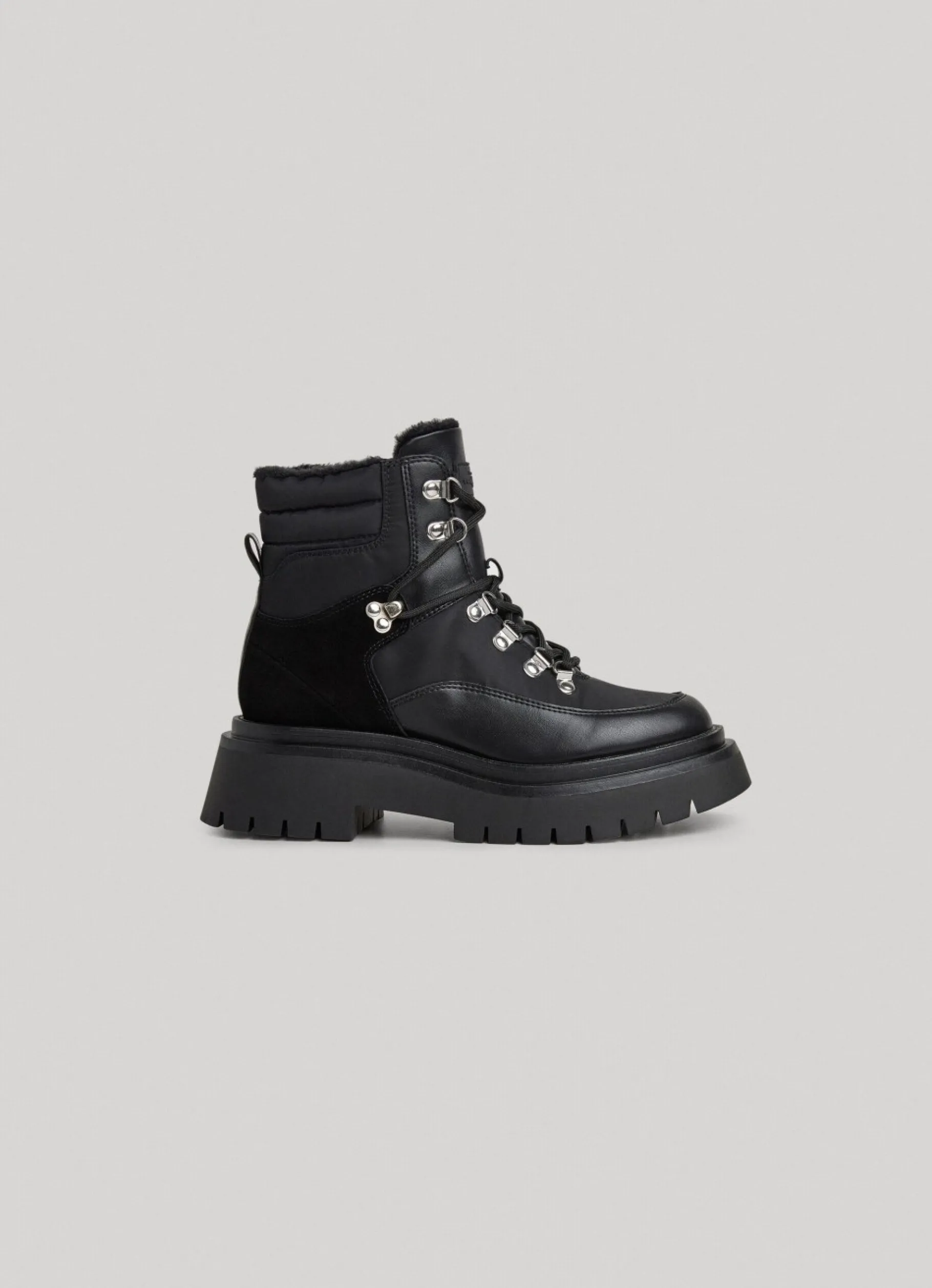Women Pepe Jeans Mid-Cut Lace-Up Boots