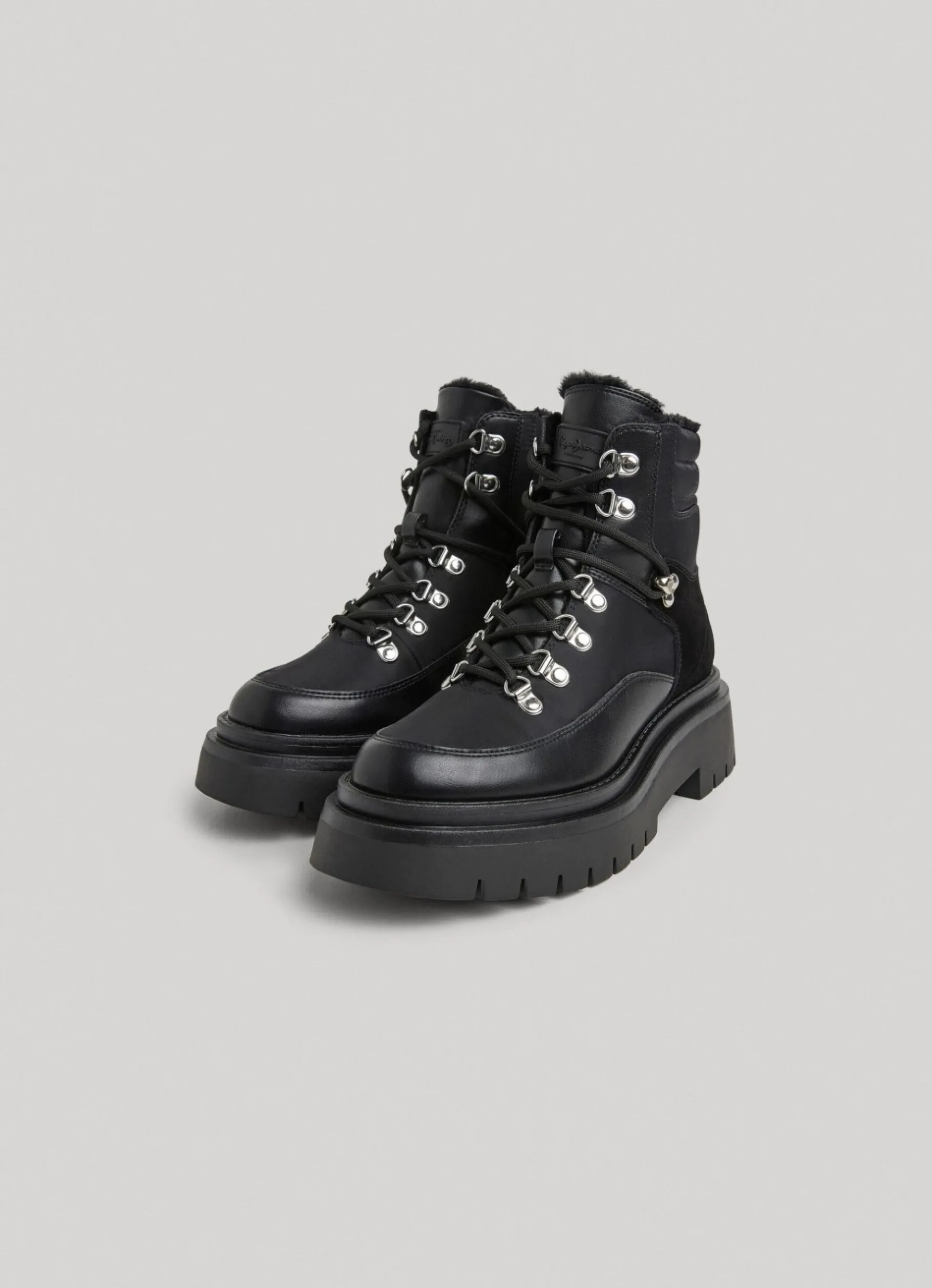 Women Pepe Jeans Mid-Cut Lace-Up Boots