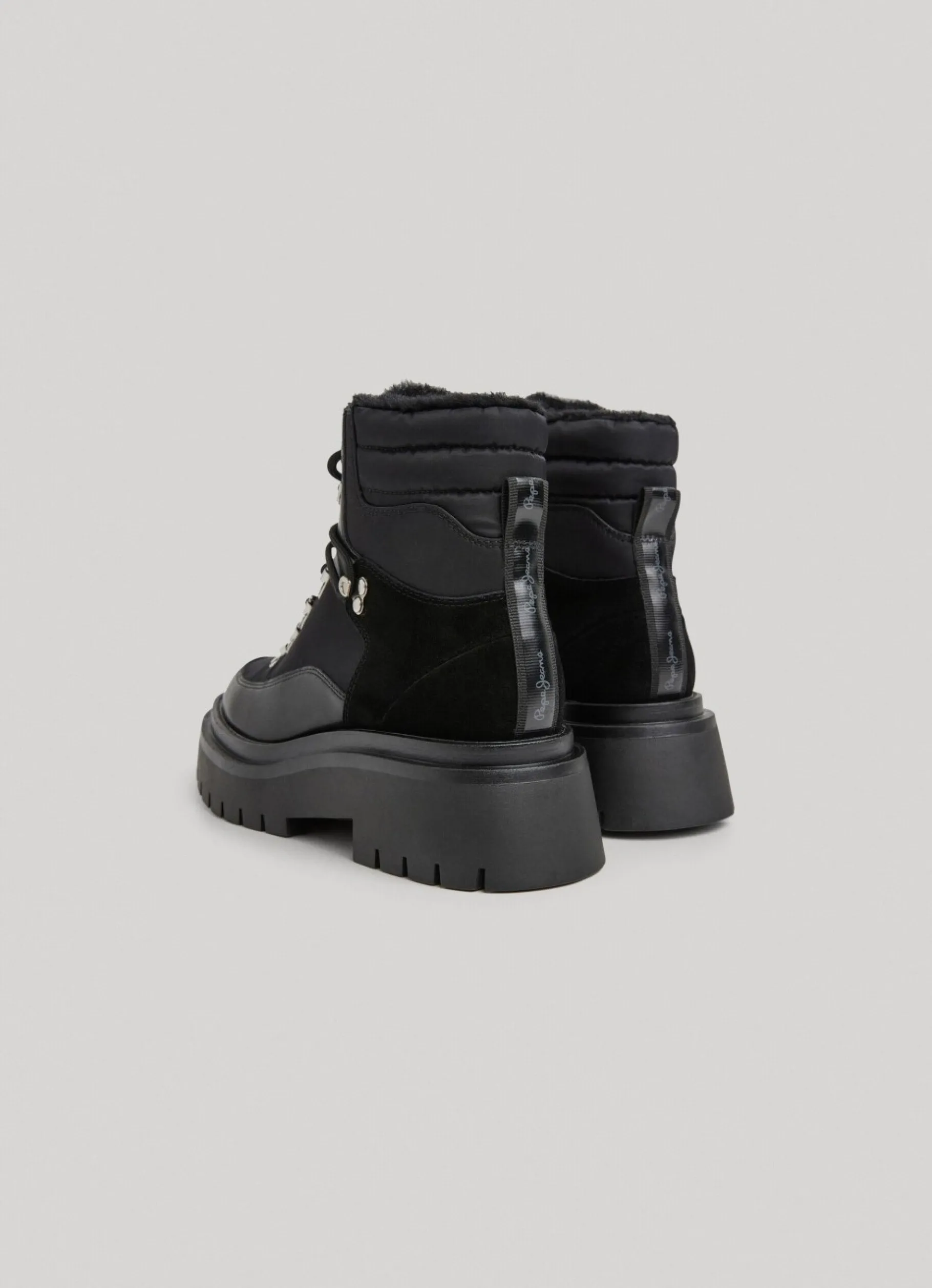 Women Pepe Jeans Mid-Cut Lace-Up Boots