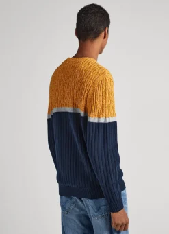 Men Pepe Jeans Mixed Stitch Sweatshirt