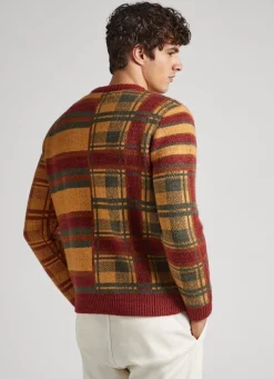 Men Pepe Jeans Multy Check Cotton Sweatshirt