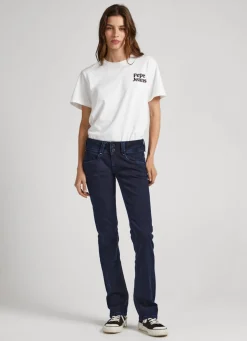 Women Pepe Jeans New Gen Regular Fit Mid-Rise Jeans