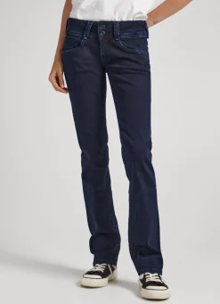Women Pepe Jeans New Gen Regular Fit Mid-Rise Jeans
