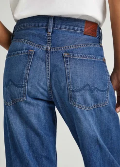 Women Pepe Jeans Nicky Boyfriend Fit Low-Rise Jeans
