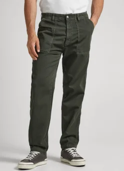 Men Pepe Jeans Nils Loose Fit Chino Trousers