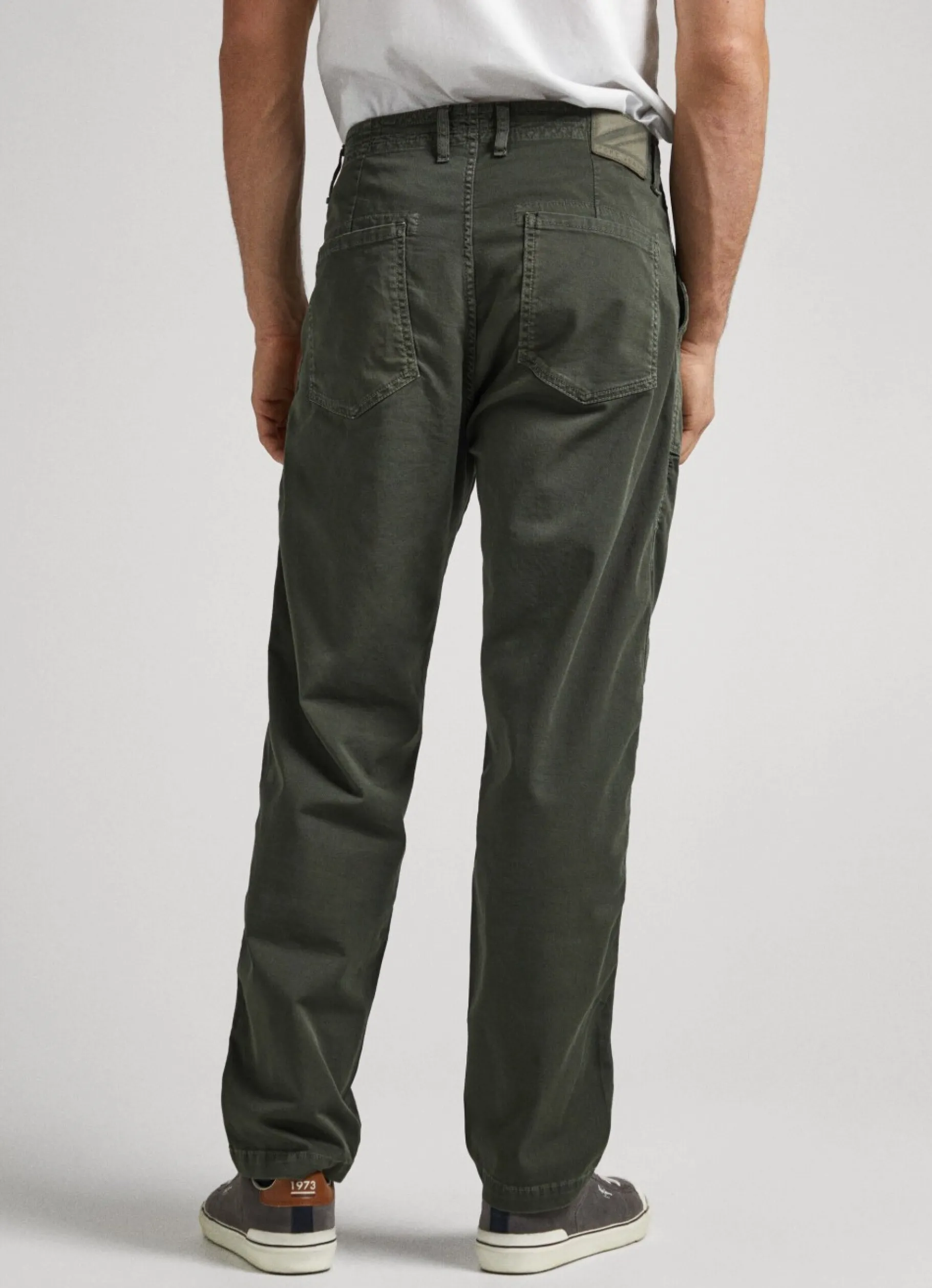 Men Pepe Jeans Nils Loose Fit Chino Trousers