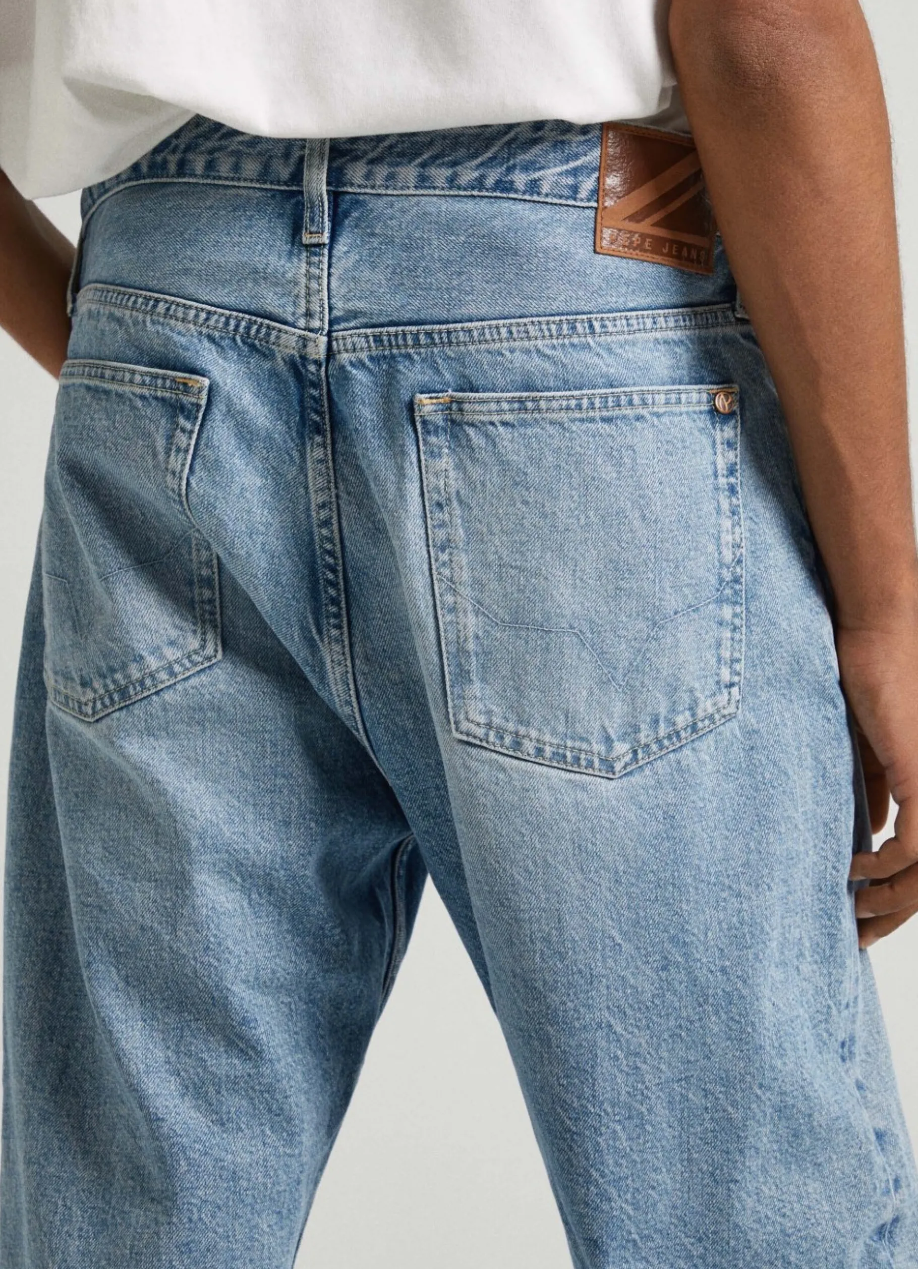 Men Pepe Jeans Nils Loose Fit Drop-Waist Jeans