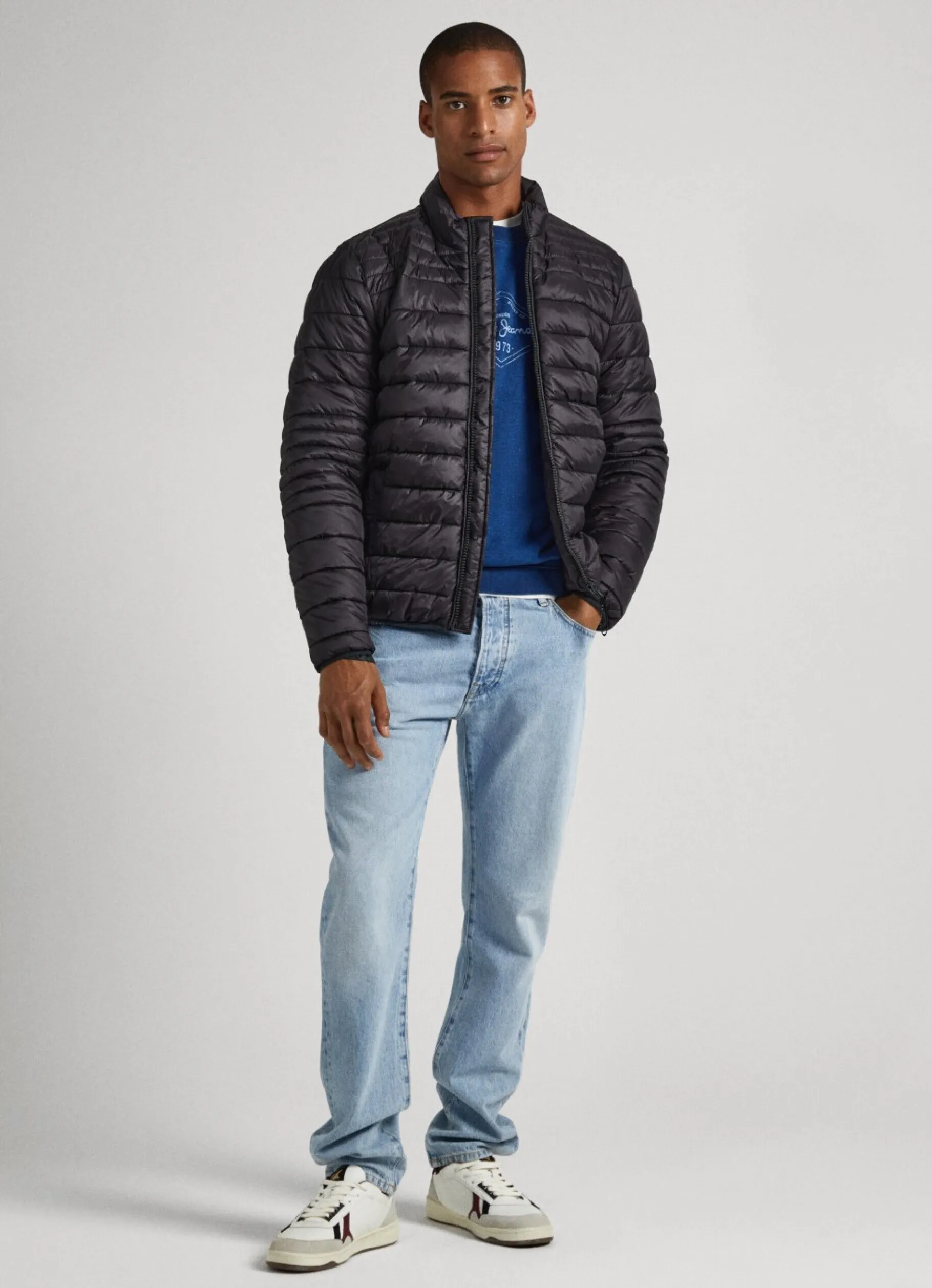 Men Pepe Jeans Nylon Puffer Jacket