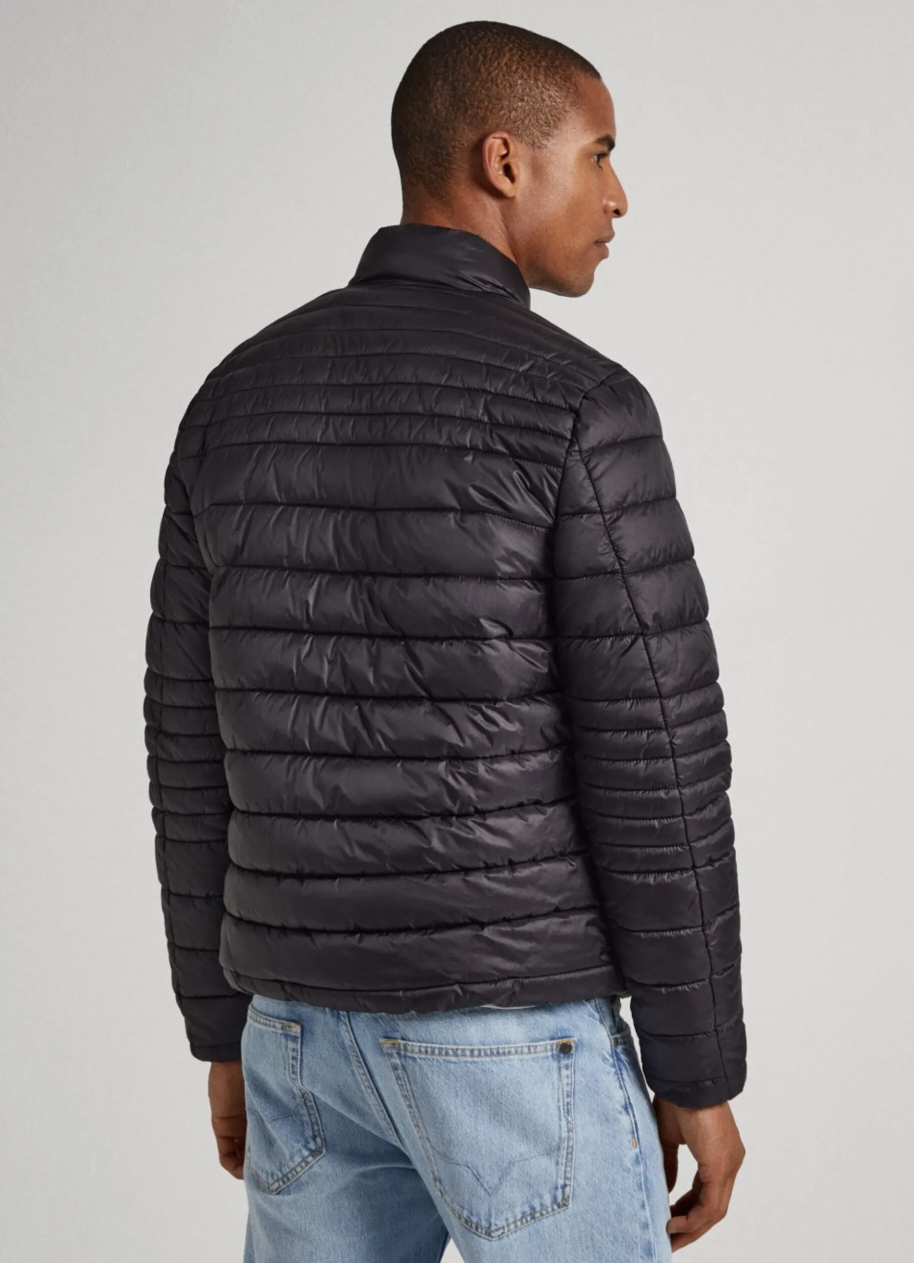 Men Pepe Jeans Nylon Puffer Jacket