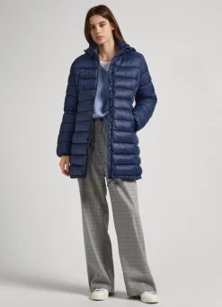 Women Pepe Jeans Nylon Puffer Jacket