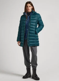 Women Pepe Jeans Nylon Puffer Jacket