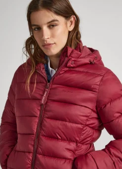 Women Pepe Jeans Nylon Puffer Jacket