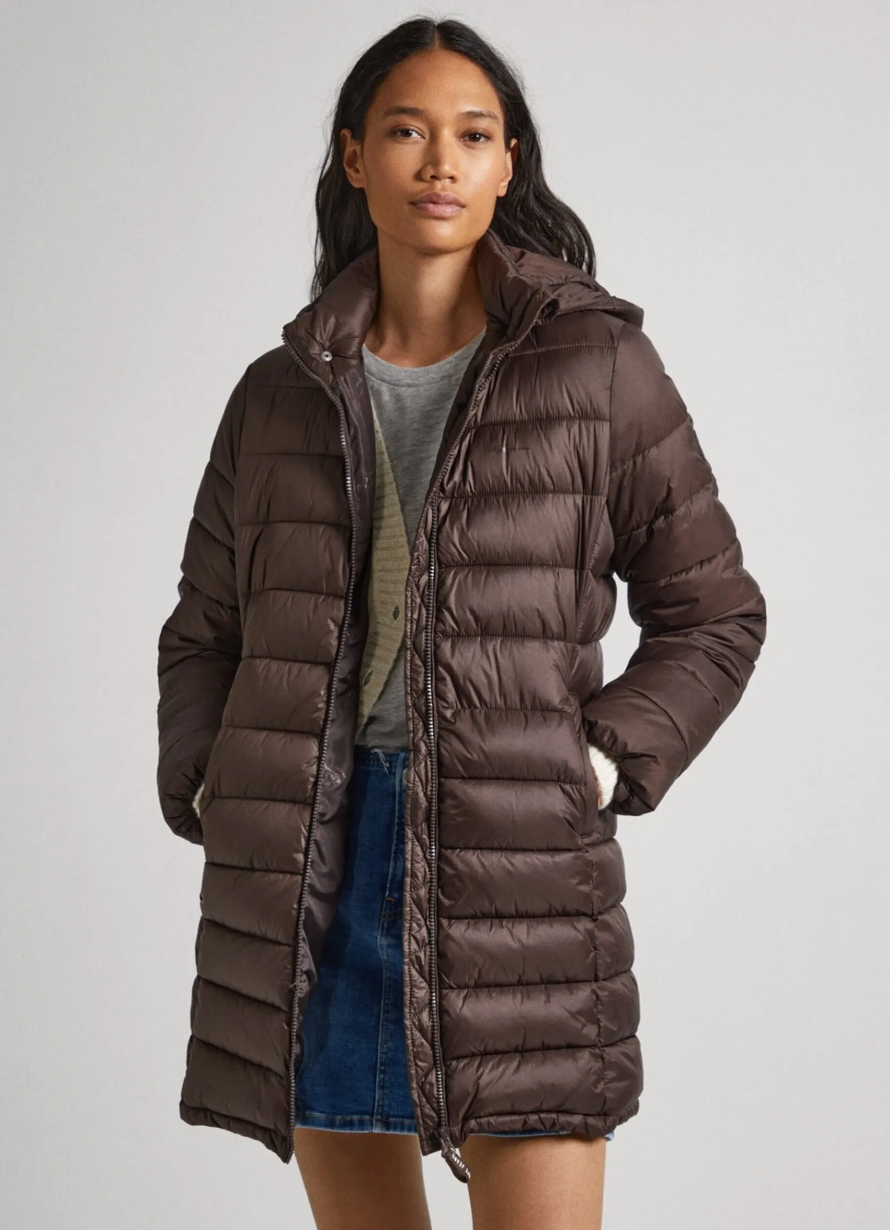 Women Pepe Jeans Nylon Puffer Jacket