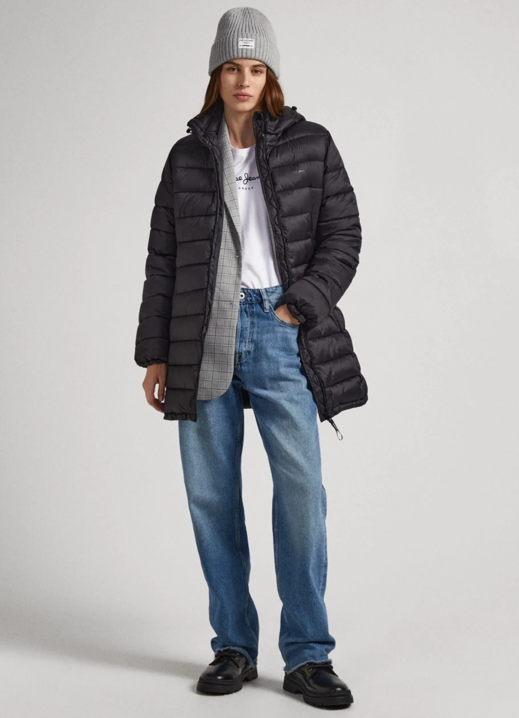 Women Pepe Jeans Nylon Puffer Jacket