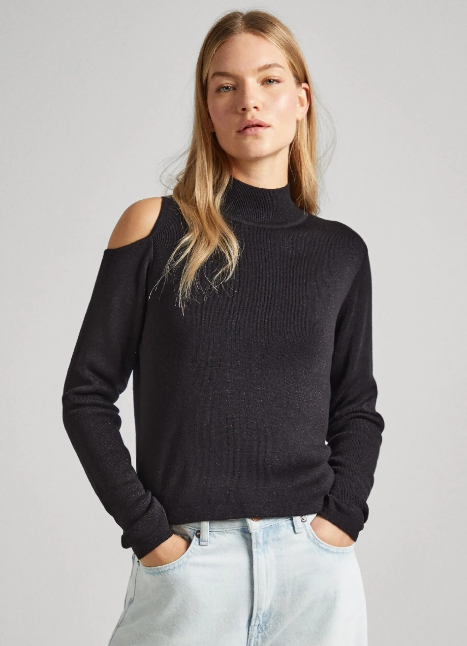 Women Pepe Jeans Open Shoulder Knit
