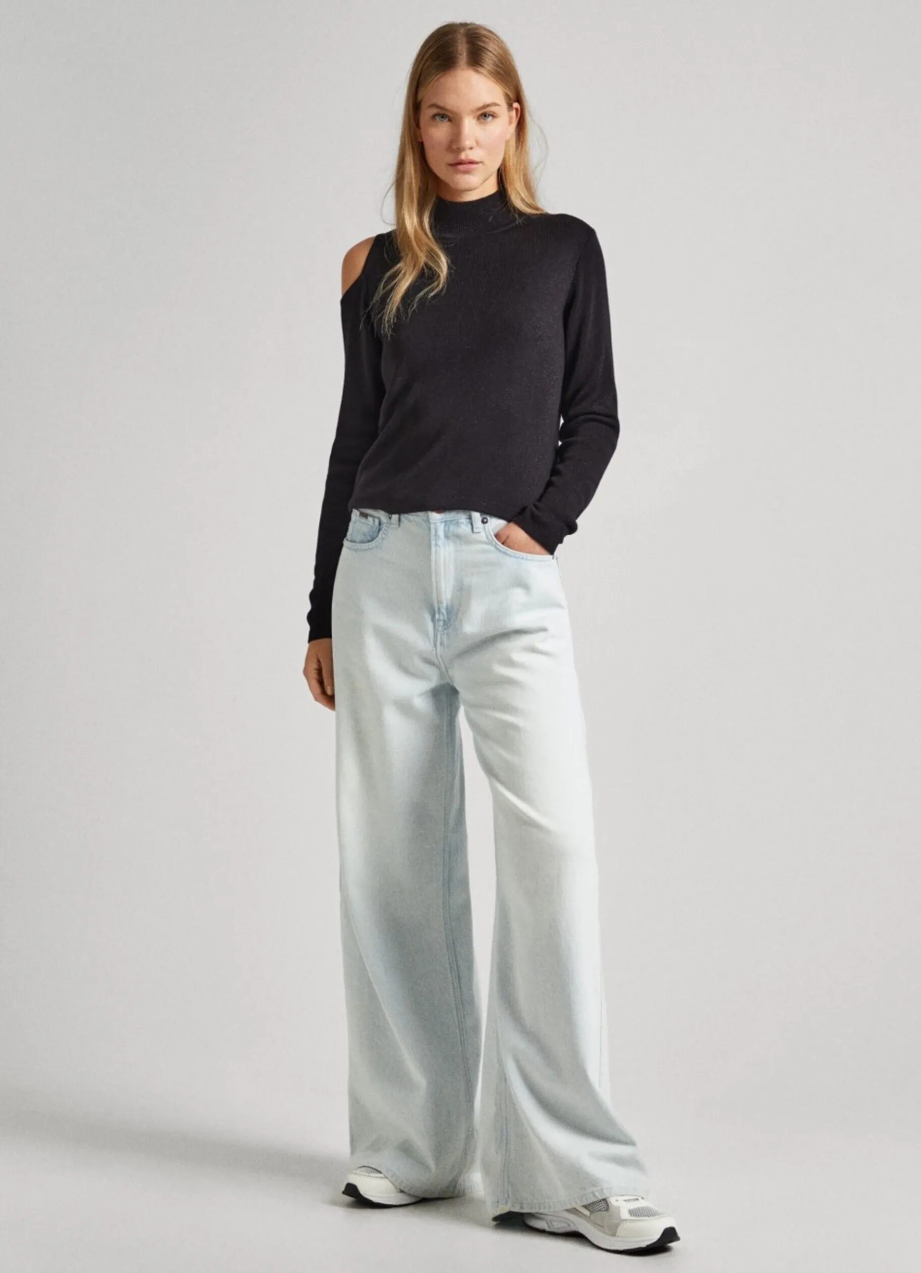 Women Pepe Jeans Open Shoulder Knit