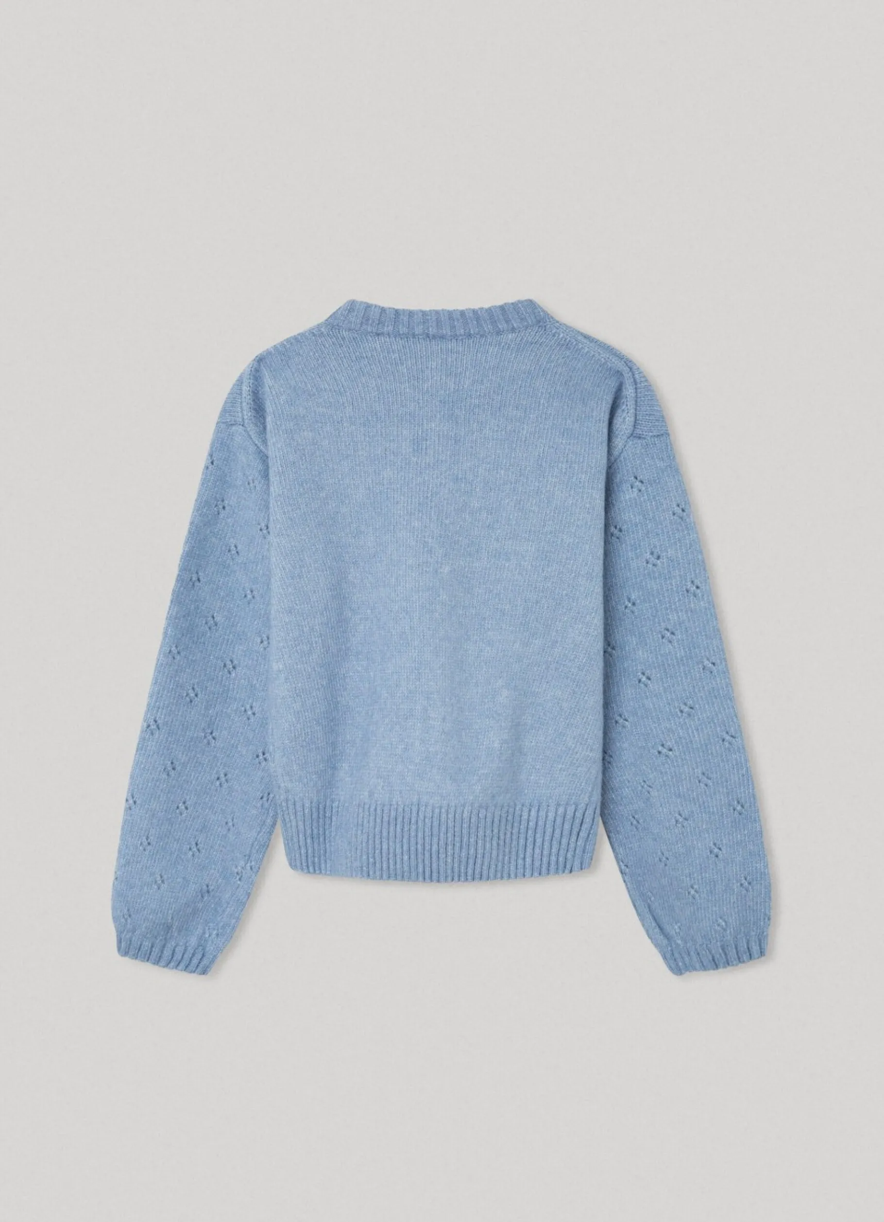 Girl Pepe Jeans Openwork Logo Jumper