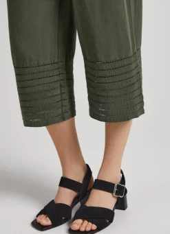 Women Pepe Jeans Openwork Palazzo Trousers