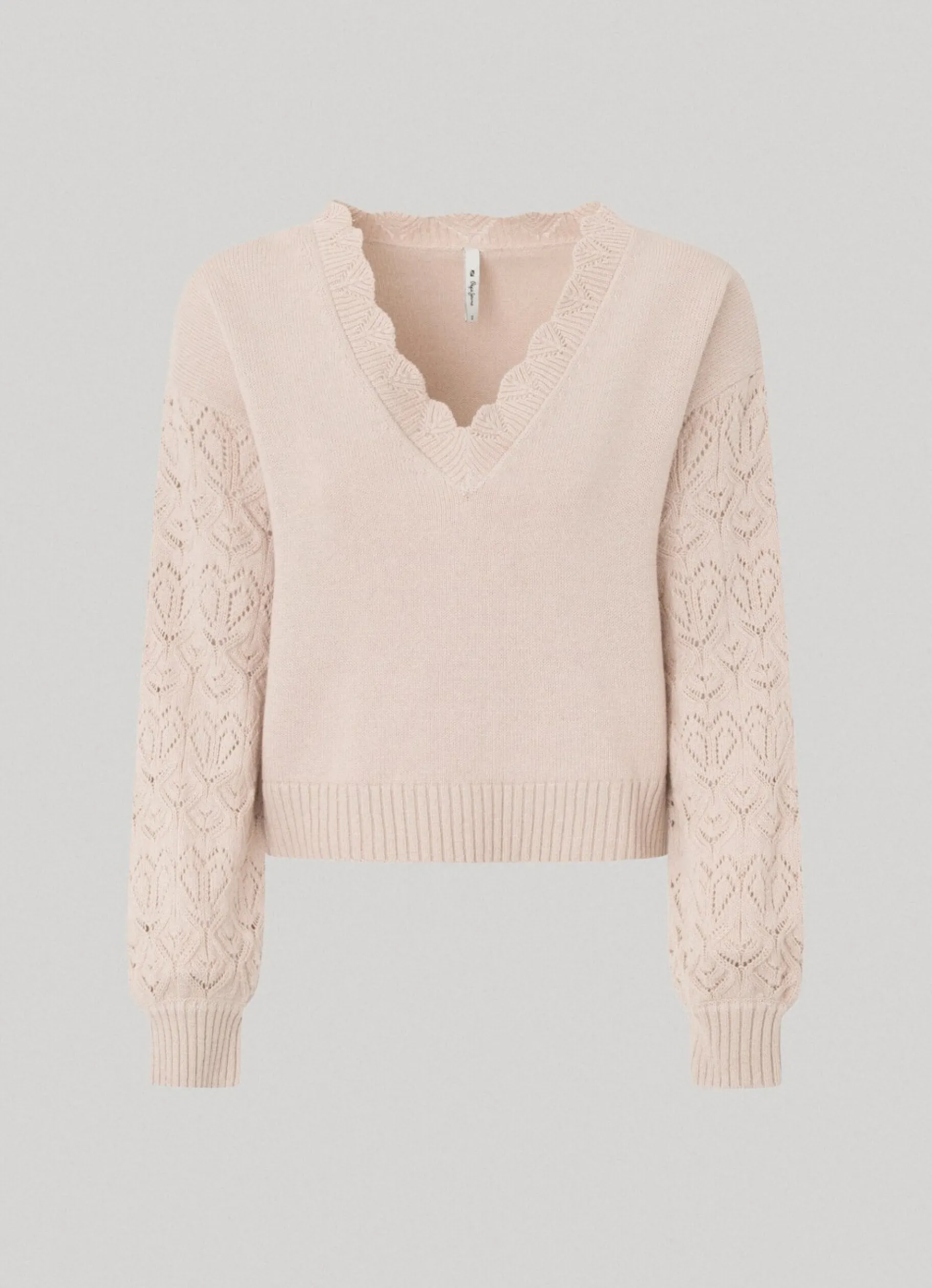 Women Pepe Jeans Openwork Sleeve Knit