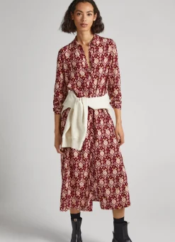 Women Pepe Jeans Ornamental Print Dress