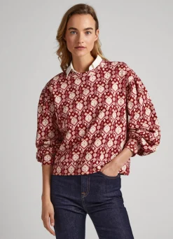 Women Pepe Jeans Ornamental Print Sweatshirt
