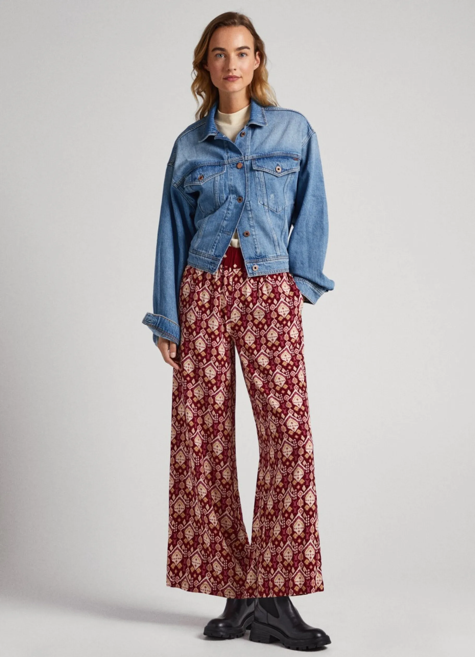 Women Pepe Jeans Ornamental Pyjama Trousers