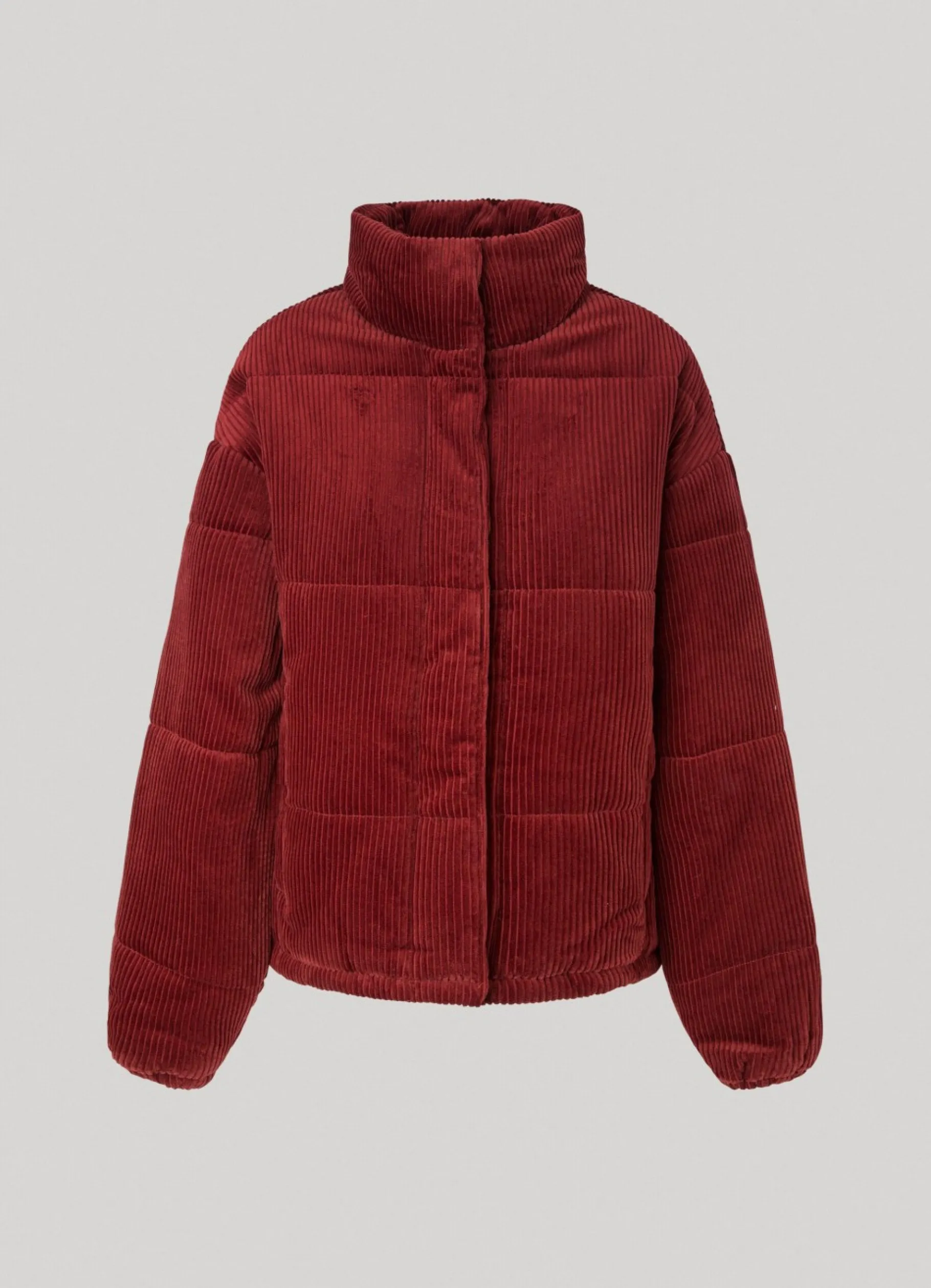Women Pepe Jeans Oversized Corduroy Puffer Jacket