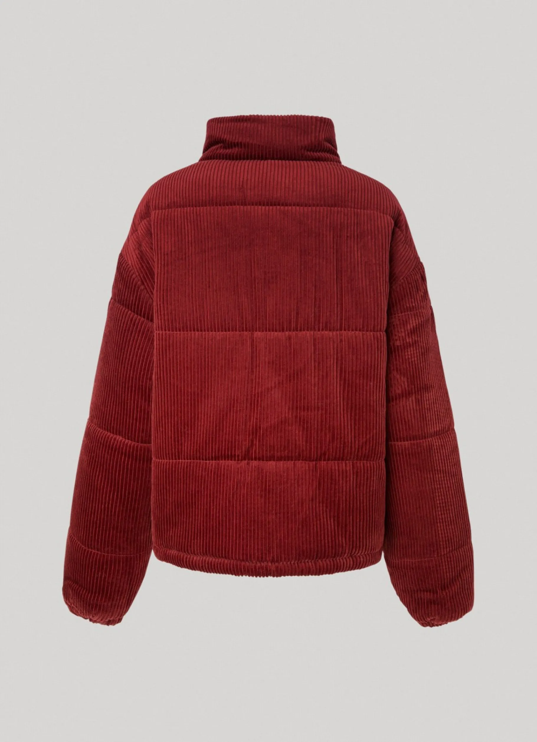 Women Pepe Jeans Oversized Corduroy Puffer Jacket