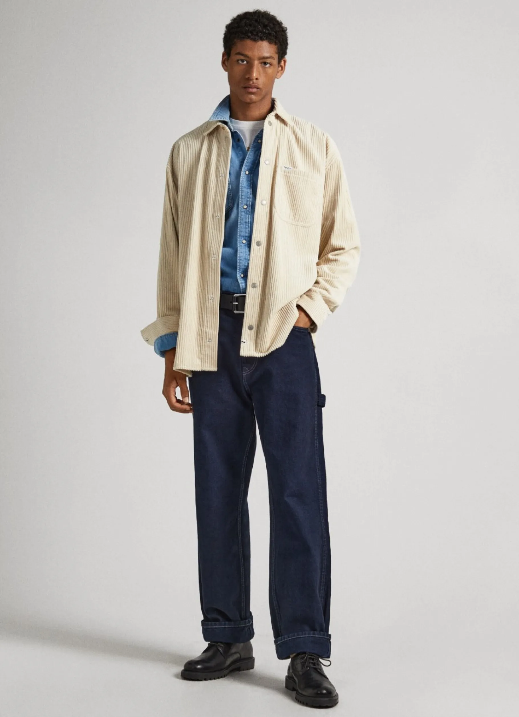 Men Pepe Jeans Oversized Corduroy Shirt