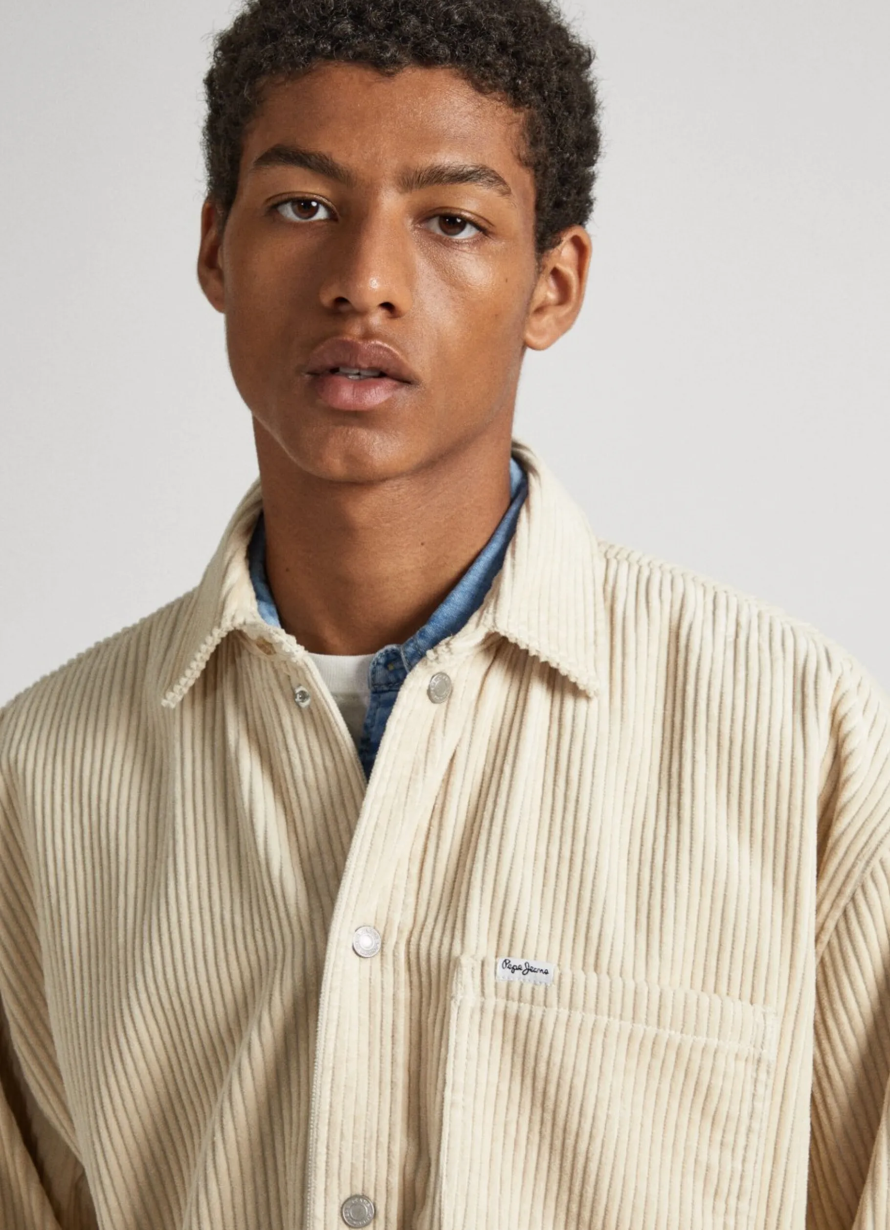 Men Pepe Jeans Oversized Corduroy Shirt