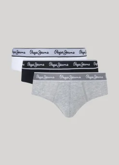 Men Pepe Jeans 3Pack Elastic Cotton Briefs