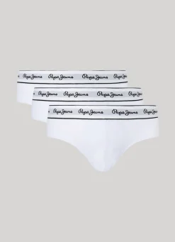 Men Pepe Jeans 3Pack Elastic Cotton Briefs