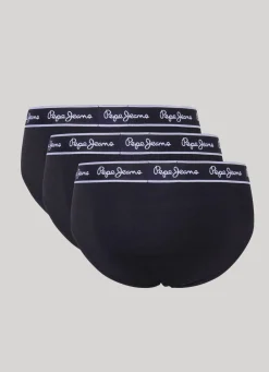 Men Pepe Jeans 3Pack Elastic Cotton Briefs